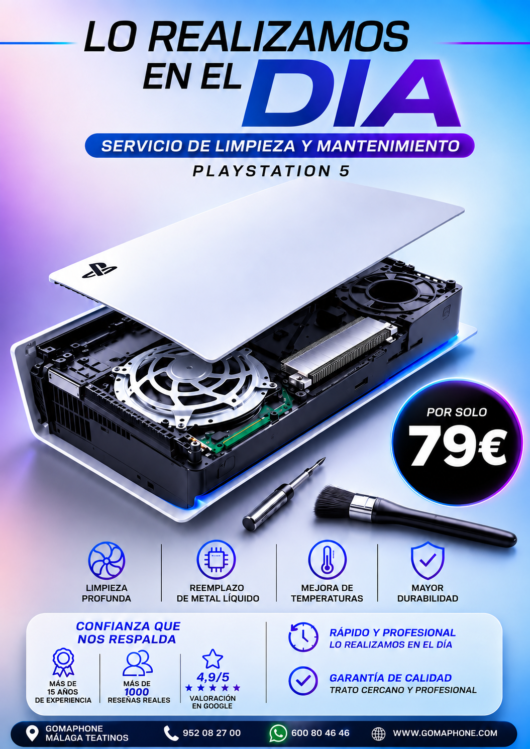 limpieza ps5