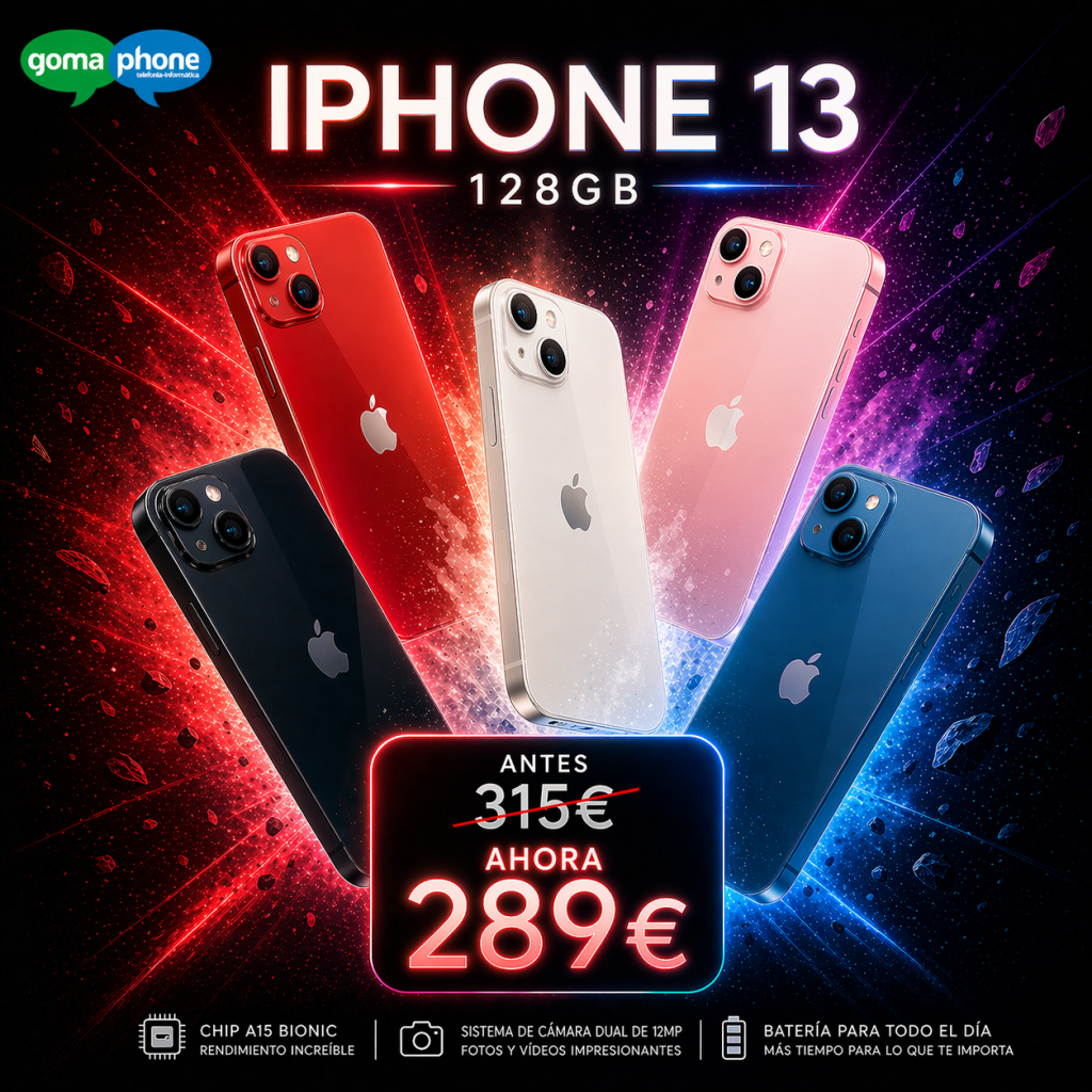 📱🔥 iPhone 13 128GB Sólo 289€ 🔥📱 1 oferta iph 13