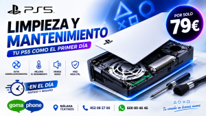 Limpieza y mantenimiento PS5 en Málaga con cambio de metal líquido